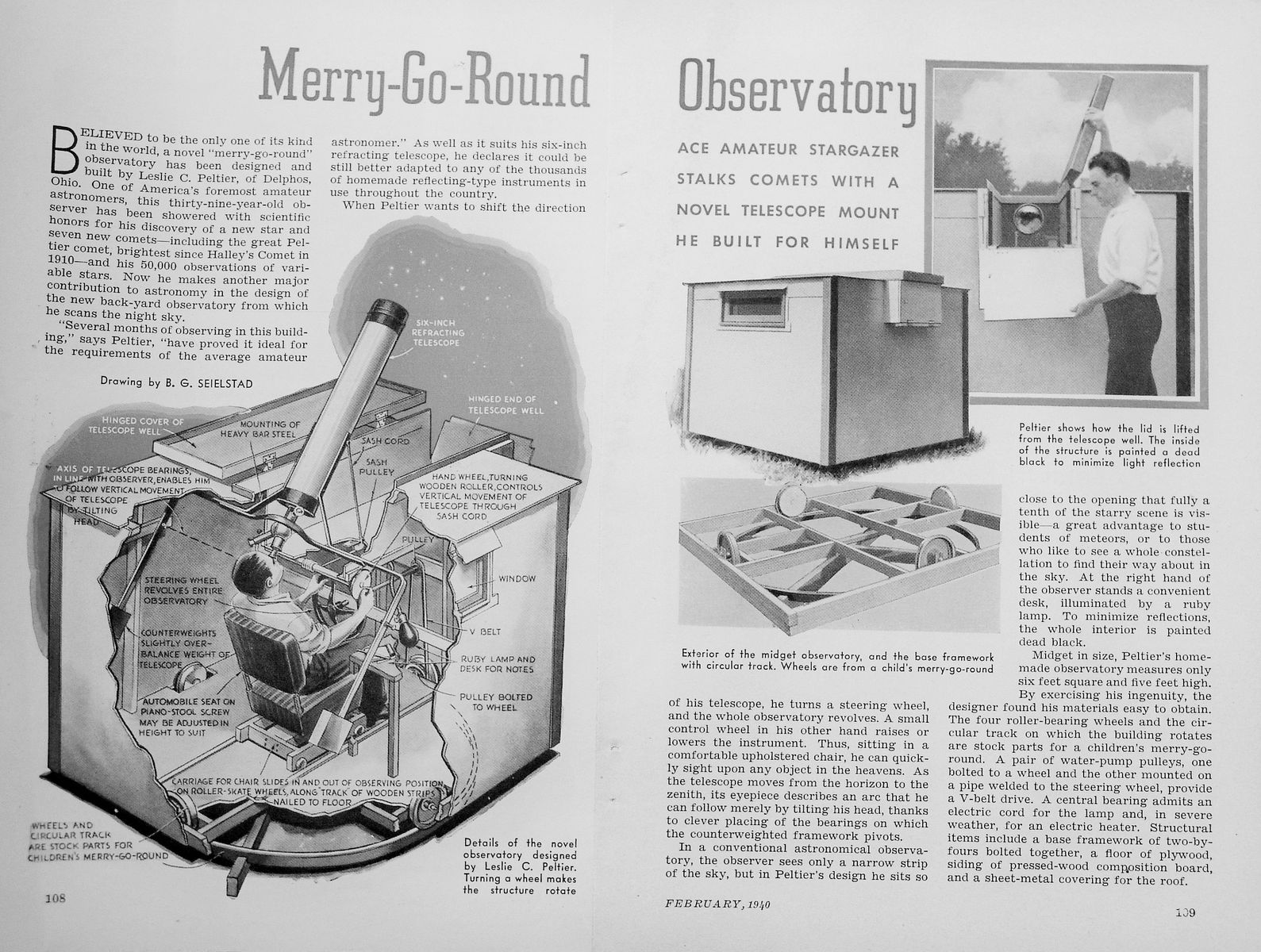 Article on Leslie Peltier's Merry-Go-Round Observatory